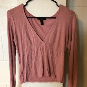 V-Neck Long Sleeve Shirt